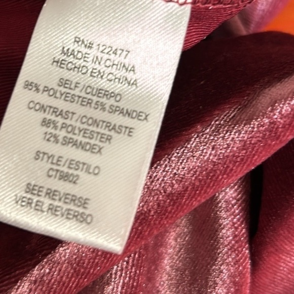 NSR Stretch Velvet So Smooth‎ Mauve Dusty Rose Pink Thong Bodysuit Sz M NWT - Picture 14 of 14